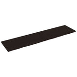 Piano Bagno Marrone Scuro 200x50x(2-4)cm Legno Trattato