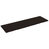 Piano Bagno Marrone Scuro 200x60x(2-4)cm Legno Trattato