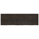 Piano Bagno Marrone Scuro 200x60x(2-4)cm Legno Trattato