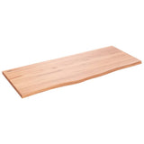 Piano Tavolo Marrone Chiaro 100x40x2cm Rovere Massello Trattato