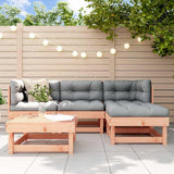 Set Divani Giardino 5 pz con Cuscini Legno Massello di Douglas