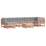 Set Divani Giardino 8 pz con Cuscini Legno Massello di Douglas