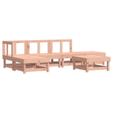 Set Divani Giardino 6 pz con Cuscini Legno Massello di Douglas
