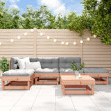 Set Divani Giardino 6 pz con Cuscini Legno Massello di Douglas