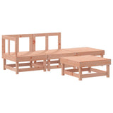 Set Divani Giardino 4 pz con Cuscini Legno Massello di Douglas