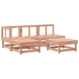 Set Divani Giardino 5 pz con Cuscini Legno Massello di Douglas