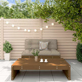 Set Divani da Giardino 2 pz con Cuscini in Legno Massello ambra
