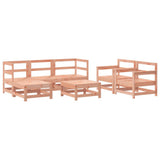 Set Salotto da Giardino 7 pz in Legno Massello di Douglas