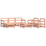 Set Salotto da Giardino 7 pz in Legno Massello di Douglas