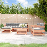Set Salotto da Giardino 7 pz in Legno Massello di Douglas