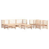 Set Salotto da Giardino 7 pz in Legno Massello di Pino