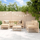 Set Salotto da Giardino 7 pz in Legno Massello di Pino