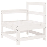 Set Salotto da Giardino 8 pz in Legno Massello di Pino Bianco