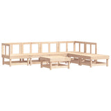 Set Salotto da Giardino 7 pz in Legno Massello di Pino