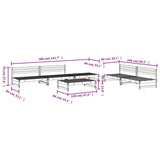 Set Salotto da Giardino 6 pz in Legno Massello di Douglas