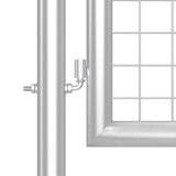 Cancello da Giardino in Rete Argento 400x175 cm Acciaio Zincato