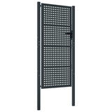 Cancello da Giardino Antracite 100x175 cm in Acciaio
