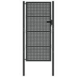 Cancello da giardino antracite 105x200 cm in acciaio