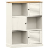 Libreria VIGO 90x35x114,5 cm in Legno Massello di Pino Bianco