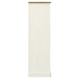 Libreria VIGO 90x35x114,5 cm in Legno Massello di Pino Bianco