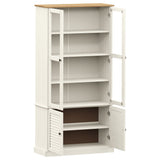 Vetrina VIGO 85x35x170 cm in Legno Massello di Pino Bianco