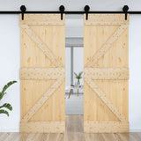 Porta NARVIK 70x210 cm in Legno Massello di Pino