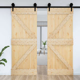 Porta NARVIK Naturale 85 x 210 cm Legno di pino solido
