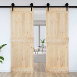 Porta NARVIK Naturale 80 x 210 cm Legno di pino solido