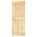 Porta NARVIK Naturale 80 x 210 cm Legno di pino solido