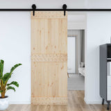 Porta NARVIK Naturale 90 x 210 cm Legno di pino solido