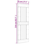 Porta NARVIK 70x210 cm in Legno Massello di Pino