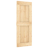Porta NARVIK Naturale 80 x 210 cm Legno di pino solido