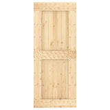 Porta NARVIK 85x210 cm in Legno Massello di Pino