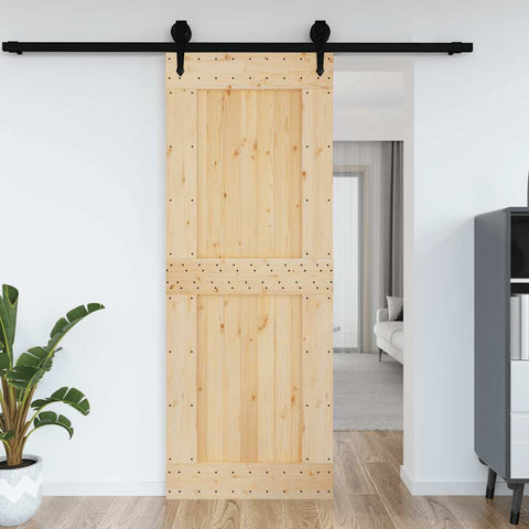 Porta NARVIK 85x210 cm in Legno Massello di Pino