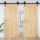 Porta NARVIK Naturale 100 x 210 cm Legno di pino solido