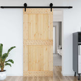 Porta NARVIK Naturale 100 x 210 cm Legno di pino solido