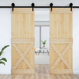 Porta NARVIK Naturale 80 x 210 cm Legno di pino solido