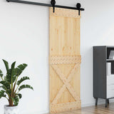 Porta NARVIK Naturale 85 x 210 cm Legno di pino solido