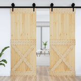 Porta NARVIK Naturale 85 x 210 cm Legno di pino solido