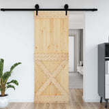 Porta NARVIK Naturale 85 x 210 cm Legno di pino solido