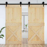 Porta NARVIK Naturale 95 x 210 cm Legno di pino solido