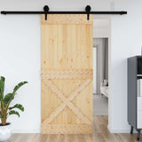 Porta NARVIK Naturale 100 x 210 cm Legno di pino solido