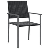 Set da Pranzo da Giardino 7 pz in Polyrattan e Acciaio