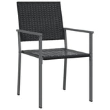 Set da Pranzo da Giardino 9 pz in Polyrattan e Acciaio