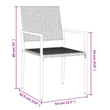 Set da Pranzo da Giardino 9 pz in Polyrattan e Acciaio
