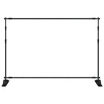 Supporti per Fondali 2 pz Neri 305x243 cm in Acciaio