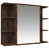 Set Mobili da Bagno 3 pz Rovere Fumo in Legno truciolato
