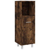 Set Mobili da Bagno 4 pz Rovere Fumo in Legno truciolato