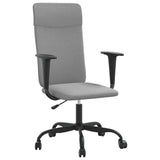 Sedia da Ufficio Regolabile Grigio Chiaro Rete e Similpelle