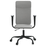 Sedia da Ufficio Regolabile Grigio Chiaro Rete e Similpelle